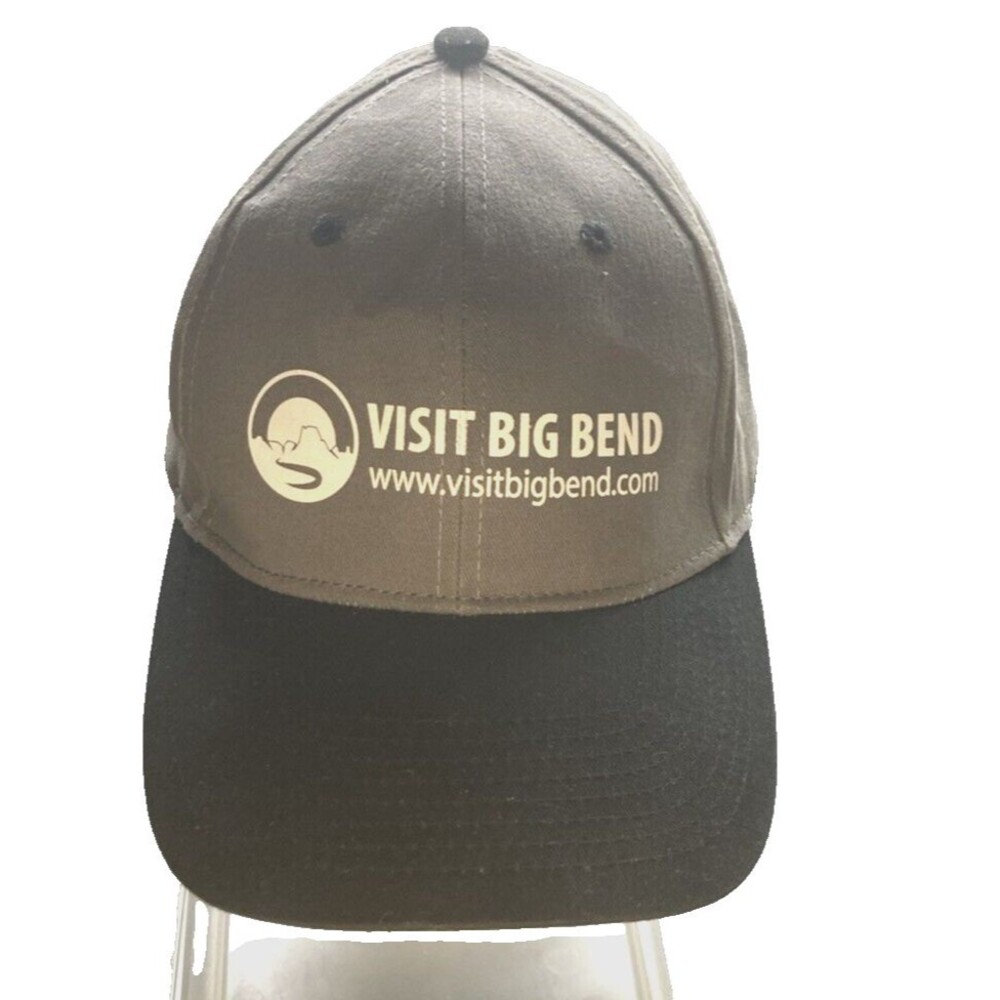 Cap Visit Big Bend. Big Bend National Park Gray Adjustable One Size
